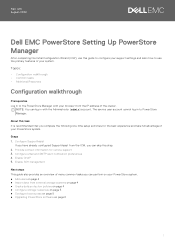 Dell PowerStore 7000T EMC PowerStore Setting Up PowerStore Manager