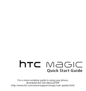 HTC Magic Vodafone Quick Start Guide