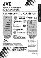 JVC KW-NT700 Instructions
