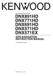 Kenwood DNX571HD User Manual 2
