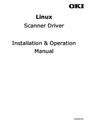 Oki MB480 Linux Scanner Driver Installation and Operation Manual