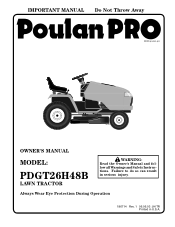 Poulan PDGT26H48B User Manual