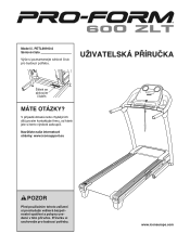 ProForm 600 Zlt Treadmill Cz Manual