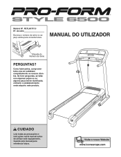 ProForm Style 6500 Treadmill Portuguese Manual