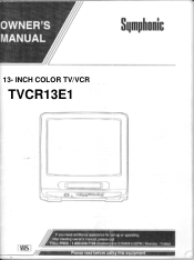 Symphonic TVCR13E1 Owner's Manual