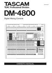 TEAC DM-4800 DM-4800 Owner's Manual