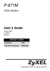 ZyXEL P-871M User Guide