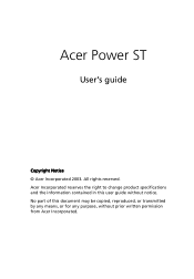 Acer AcerPower ST Power ST User Guide