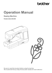 Brother International Innov-is VQ3000 Operation Manual