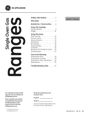 GE JGBS60REKSS Use and Care Manual