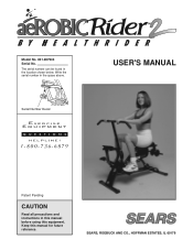 HealthRider Aerobic Rider 2 English Manual