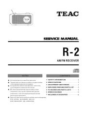 TEAC R2 Service Manual