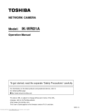 Toshiba WR01A Operation Manual