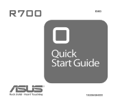 Asus R700T Quick Start Guide
