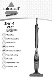 Bissell 3-in-1 Vac 38B1 User Manual
