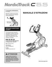 NordicTrack C 5.5 Elliptical Italian Manual