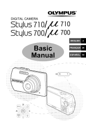 Olympus 225760 Stylus 700 Basic Manual (English, Français, Español)