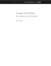 Plantronics Voyager 4245 Office User Guide