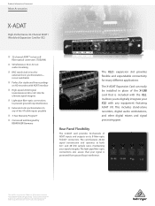 Behringer X-ADAT Product Information Document