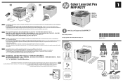 HP Color LaserJet Pro MFP M277 Setup Poster