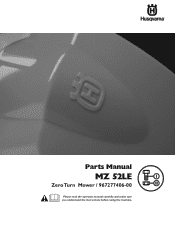 Husqvarna MZ 52LE Limited Edition Parts Manual