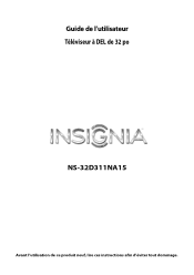 Insignia NS-32D311NA15 User Manual (French)