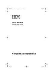 Lenovo NetVista A20 User Guide for Aptiva and NetVista 2196 and 2197 systems (Slovenian)