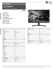 LG 27UD68-P Owners Manual - English