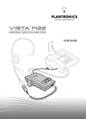 Plantronics Vista M22 User Guide
