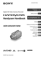 Sony HDR-SR5/C Handycam® Handbook