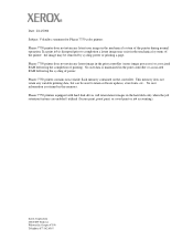 Xerox 7750DN Statement of Volatility