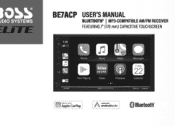 Boss Audio BE7ACP User Manual