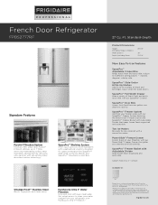 Frigidaire FPBS2777RF Product Specifications Sheet