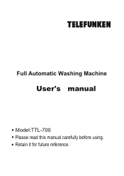 Haier TTL-700 User Manual