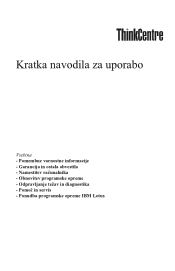 Lenovo ThinkCentre E51 (Slovenian) Quick reference guide