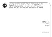 Motorola MOTORAZR V3c User Manual
