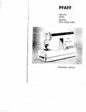 Pfaff tipmatic 6110 Owner's Manual