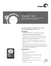 Seagate ST3450857SS Cheetah 15K.7 Data Sheet