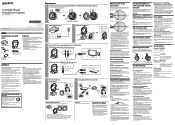 Sony MDR-IF245RK Operating Instructions
