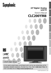 Symphonic CLC200YM8 Owner's Manual