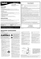 Symphonic CSTL2006 Owner's Manual