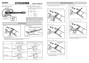 Yamaha CV820WB Owner's Manual