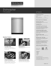 Frigidaire FPID2498SF Product Specifications Sheet