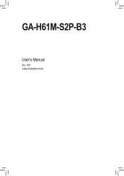Gigabyte GA-H61M-S2P-B3 Manual