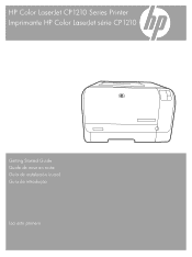 HP Color LaserJet CP1210 HP Color LaserJet CP1210 Series - Getting Started Guide