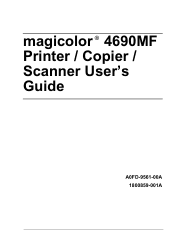 Konica Minolta A0FD011 magicolor 4690 Printer/Copier/Scanner User Guide