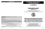 Lasko CS27600 User Manual