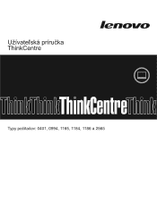 Lenovo ThinkCentre A70z (Slovak) User Guide