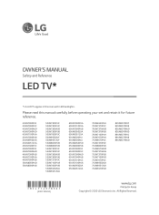 LG 50UN7300AUD Owners Manual