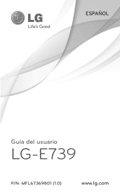 LG LGE739BK Owners Manual - Spanish